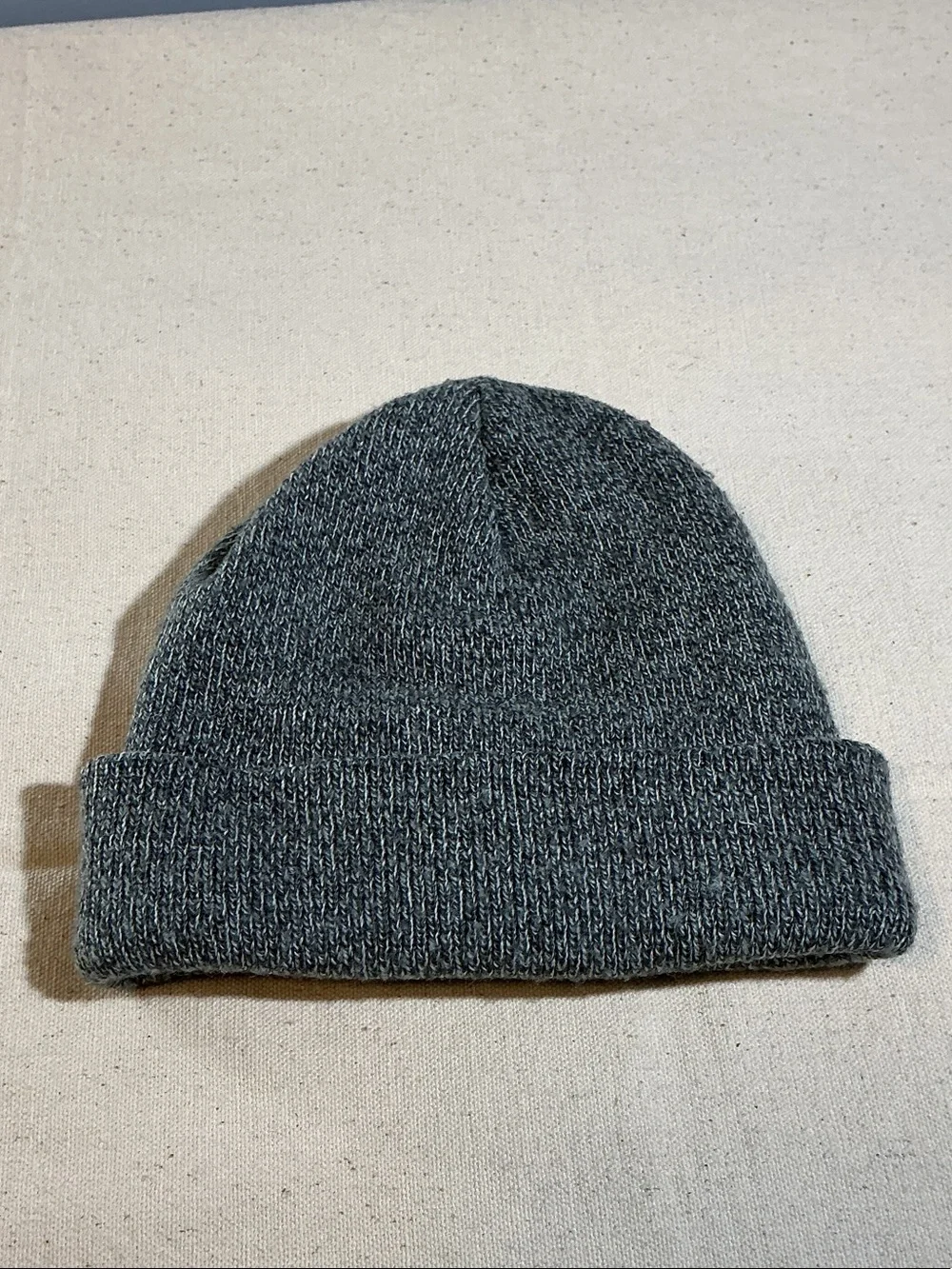 Carhartt Gray Cuffed Knit Beanie with Logo Patch for toddler